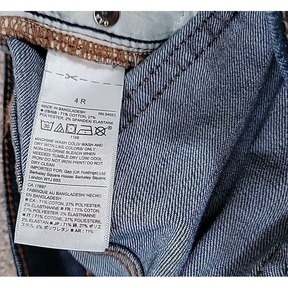 Gap Denim Universal Legging Jeans Women's Size 4/27R Blue - Picture 9 of 10